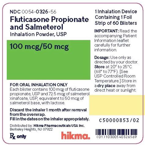Fluticasone and salmeterol (inhalation route) .